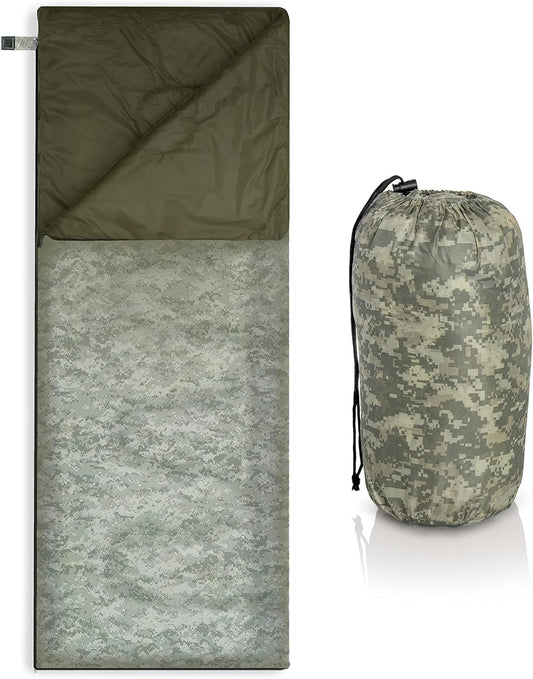 Maxam Sleeping Bag, 28 x 73", Olive Drab