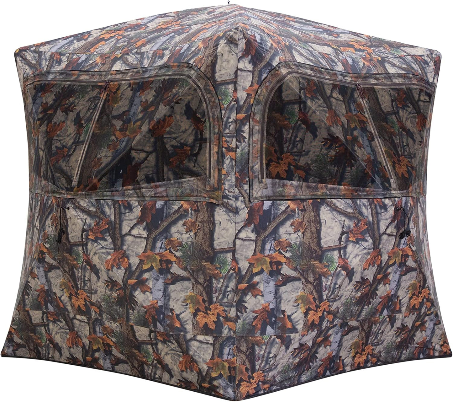 Barronett Blinds® Grounder 350, Portable Hunting Blind, Pop-Up Hub Blind, Huge Interior, Large Shooting Windows, 3-Person, Bloodtrail® Woodland, 80” x 90” x 90