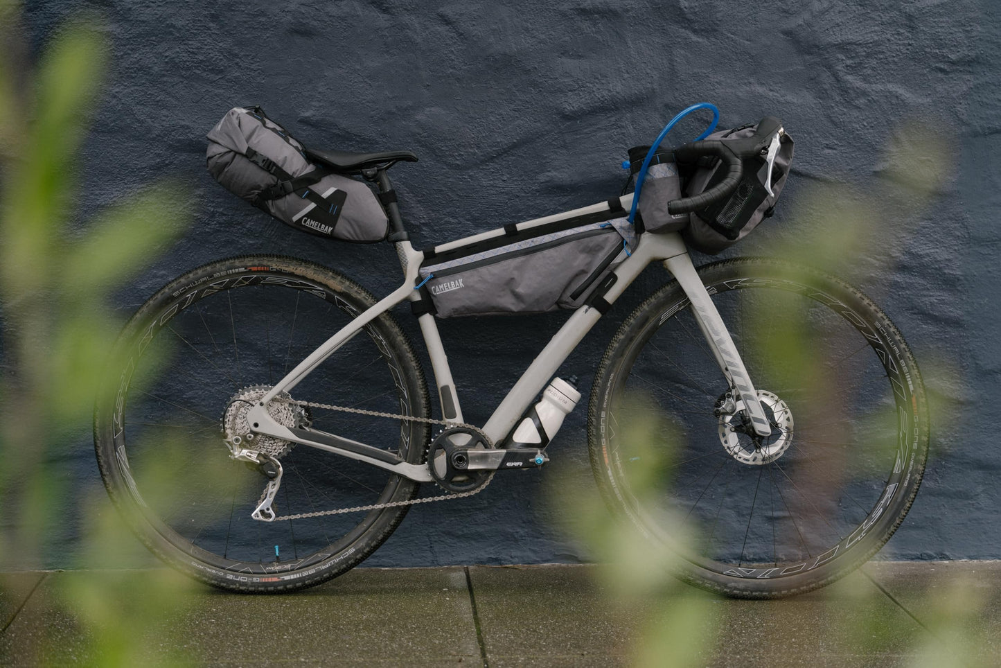 CamelBak M.U.L.E. Bikepacking Waterproof Triangle Frame Pack - Includes 2L Quickstow Hydration Reservoir Bladder, Large