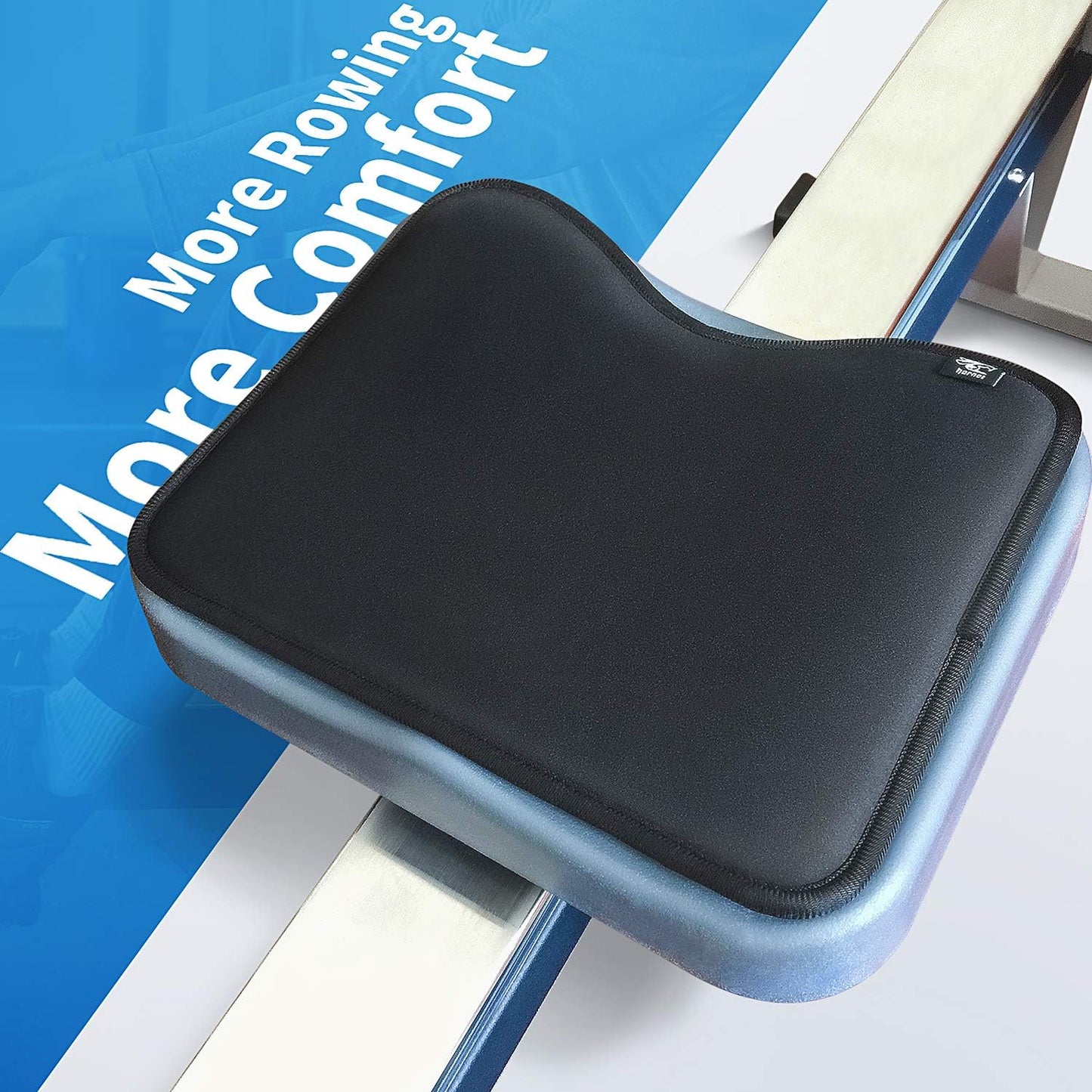 Rowing Machine Seat Cushion fits Perfectly Over Concept 2 Rower - Rower Seat Cushion Compatible with Hydrow, Concept2 and Other Row Machines - Rowing Accessories and Seat Pad