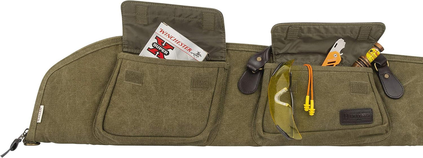 Allen Company - North Platte Heritage Series - Vintage Set - Rifle Case / Shotgun Case / Takedown Case / Backpack / Range Bag / Gun Sling (36 / 48 / 52 inches) - Olive Green