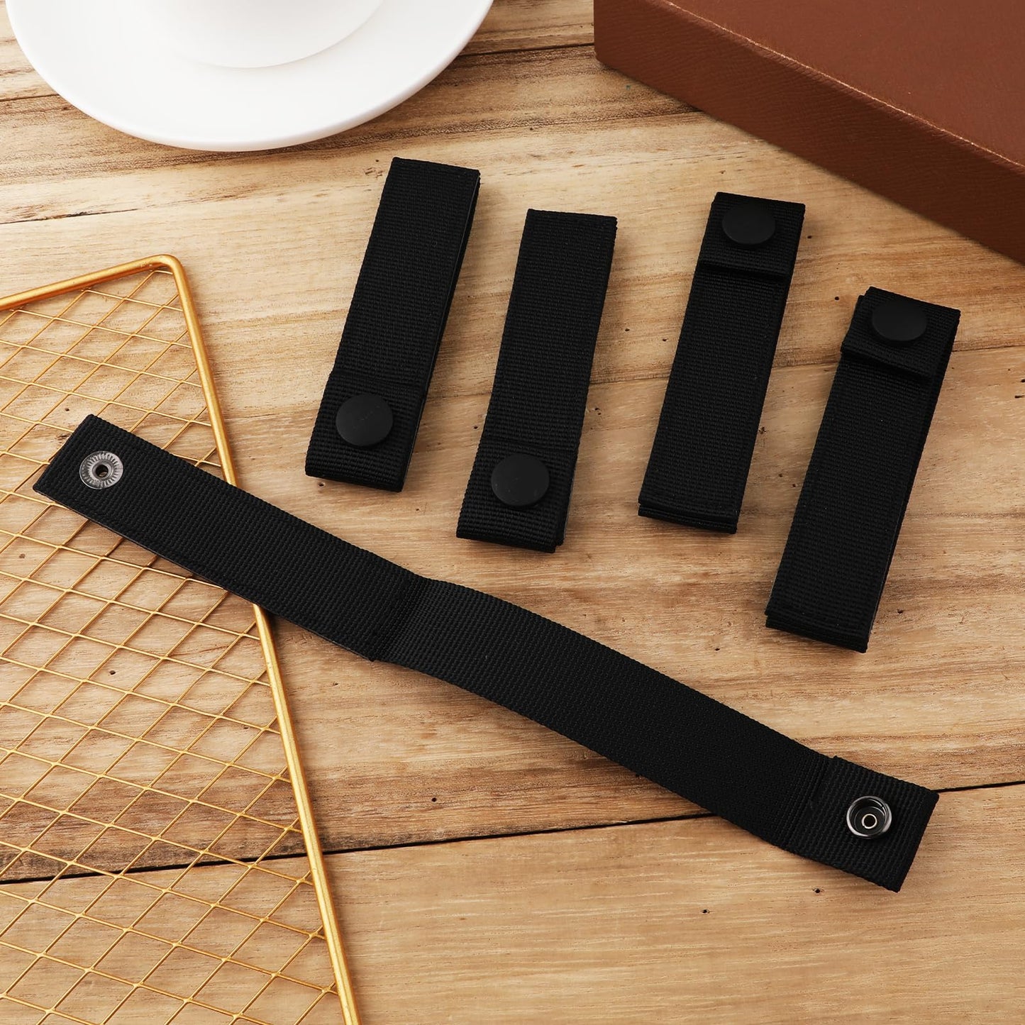5pcs MOLLE Straps, MOLLE Webbing Straps Practical MOLLE Backpack Straps Nylon Snap Strap MOLLE Attachment Straps Accessories Strap Connectors for MOLLE