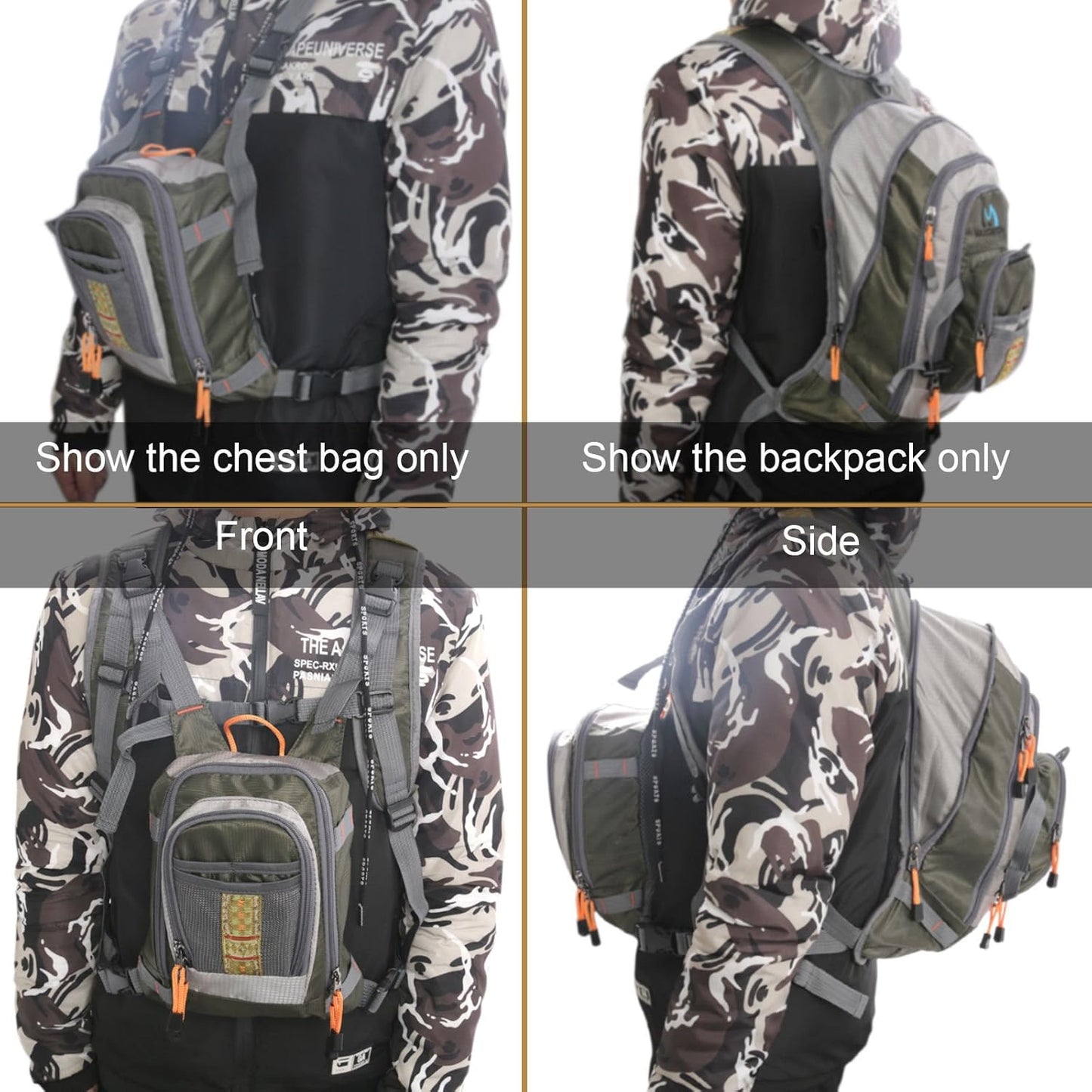 M MAXIMUMCATCH Maxcatch Fly Fishing Vest Pack for Men and Women Adjustable Outdoor Fishing (Vest/Sling Pack/Backpack)