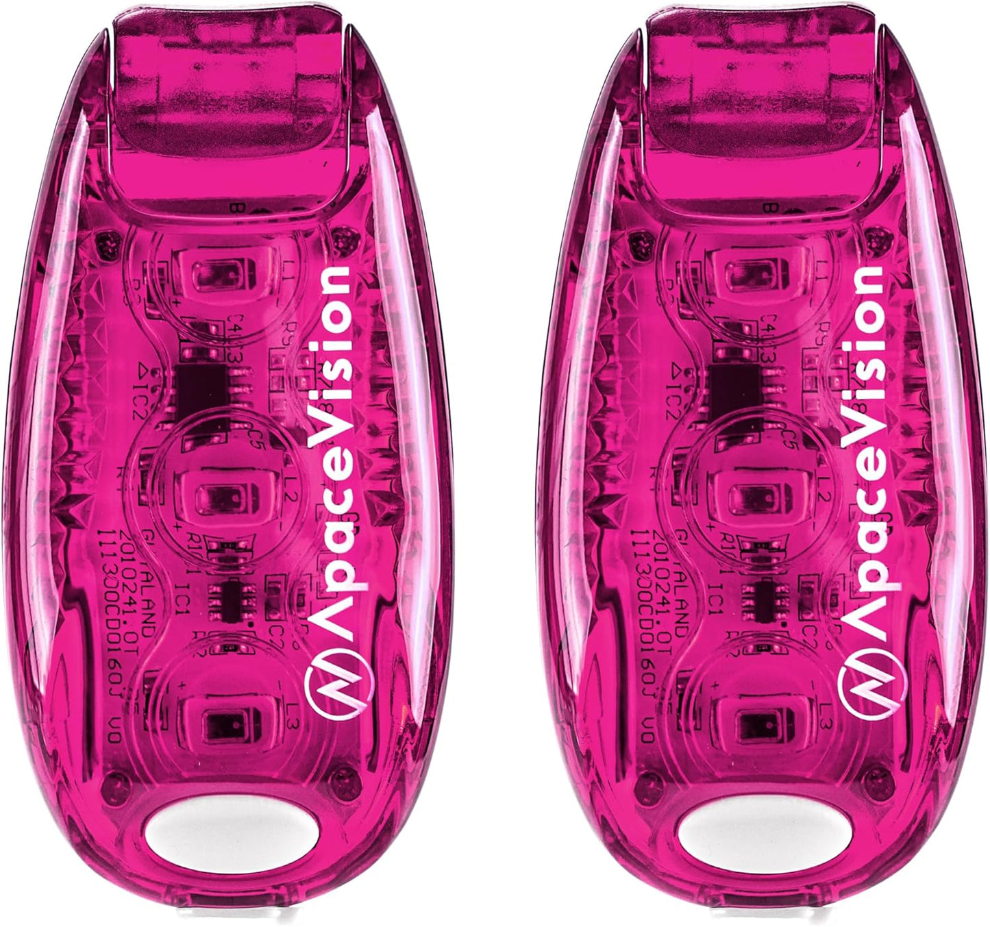 EverLightFX USB Rechargeable LED Safety Light (2 Pack) by Apace - Super Bright Bike Tail Light Works Brilliantly as Running Light for Joggers, Pets, Bicycle Strobe or Rear Clip On Lights