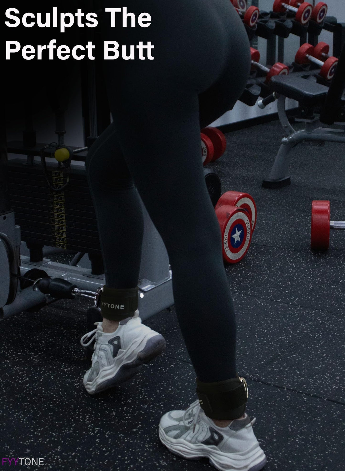 Ankle Strap(Single) for Cable Machine, Ankle Cuff for Kickbacks, Leg Extensions, Lower Body Exercises, Glute Workouts, Booty Hip Abductors Exercise, for Home & Gym