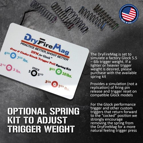 Dry Fire Training Mag Compatible with Glock 43X/48 | Not Compatible with Laser Cartridges, G43 or Aftermarket Parts