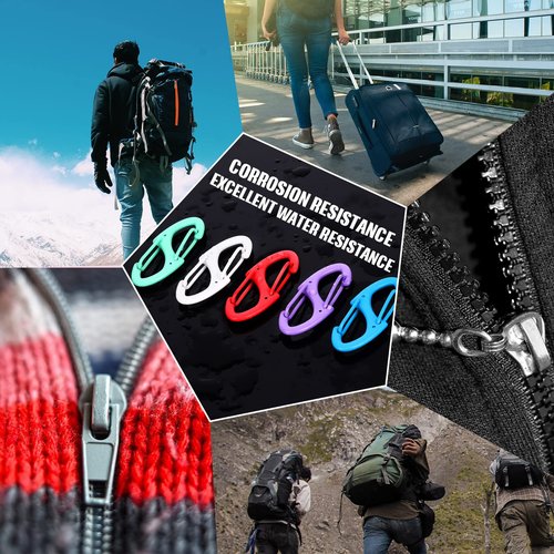 Demissle 40 Pcs Small Carabiner Clips 1.6 Inch Double Sided Gate Snap Hooks Key Clips for Keychains Accessories Camping Fishing Hiking(Multicolor)