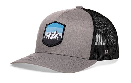 HAKA Mountains & Trees Trucker Hat, Mesh Outdoor Hat for Men & Women, Adjustable Snapback Baseball Cap, Golf Hat