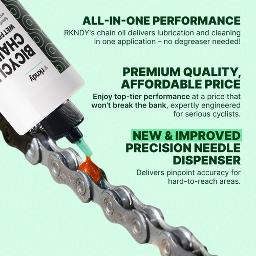 RKNDY Suspension & Chain Care Bundle – Premium Fork Lube and All-Weather Chain Oil for Peak Bike Performance