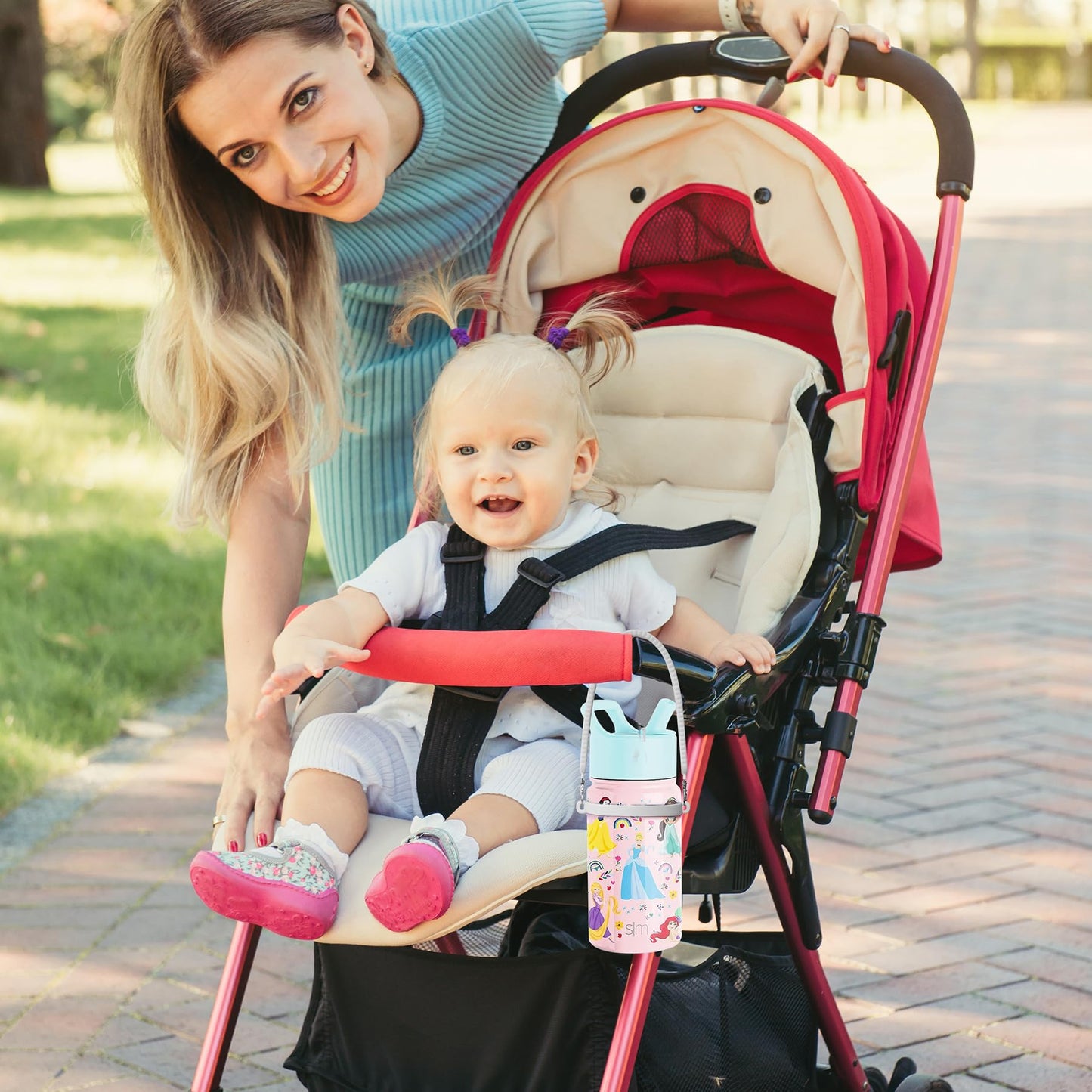 Jahao Silicone Water Bottle Sling, Carrier, Holder with Strap - Shrinkable Cup Sling Fit with Most 8-40oz Water Bottle, Tumbler Accessories for Stanley Cup, Water Bottle Handle for Walking (Purple)