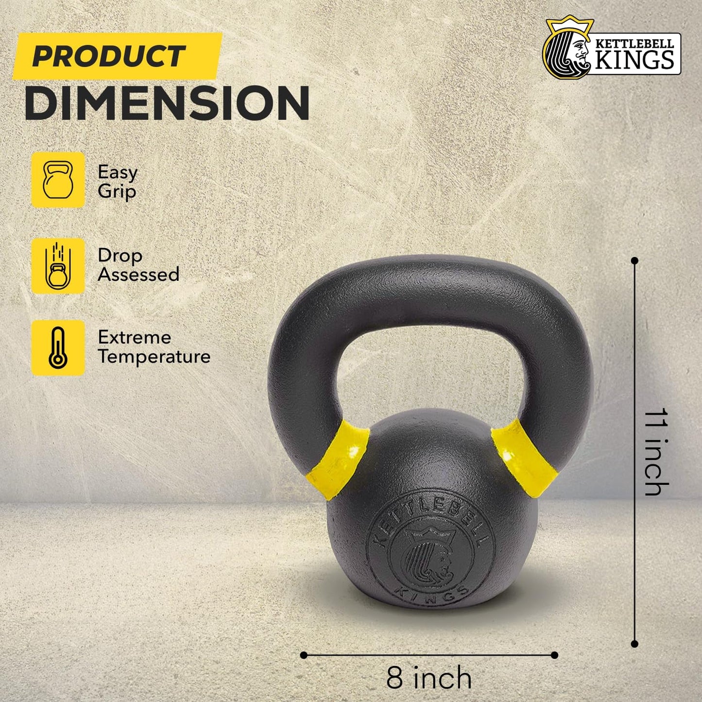 Powder Coated Kettlebells Set (9-97 lb) - Strength Training Weights for Home Gym