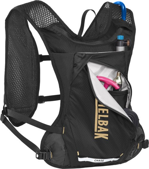 CamelBak Chase Race 4 Hydration Vest- For Gravel, Mountain, Bikepacking and Endurace Cycling- 1.5L Reservoir, Black