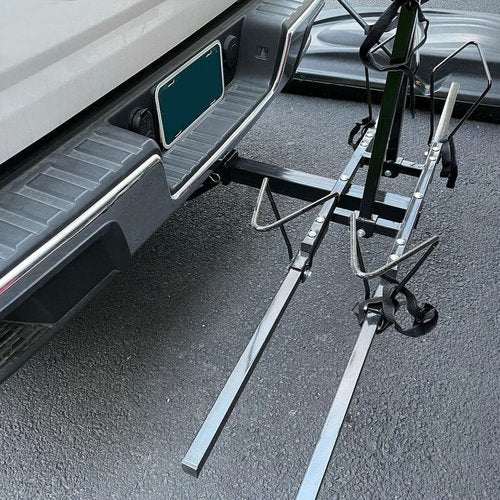 ECOTRIC Hitch Mount Bike Rack 2'' Receiver Bicycle 2-Bike Rack for SUV Van Truck Car RV Minivans, 200 LBS Capacity Platform Style for Mountain Bike E-Bike Steel