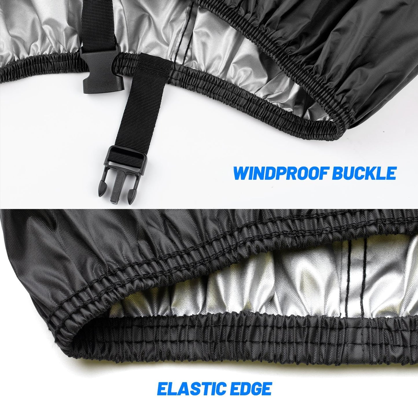 Favoto Bike Cover Waterproof Outdoor - Bicycle Covers for 1 or 2 Bikes Outside Storage Rain Dust Sun Wind Proof with Lock Hole Storage Bag for Ebike Mountain Road Electric Bike