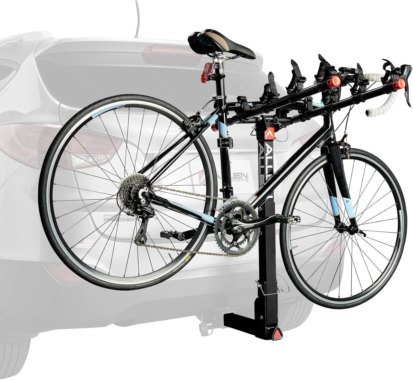 Allen Sports Deluxe Locking Quick Release 5-Bike Carrier for 2 in. Hitch, Model 552QR , Black