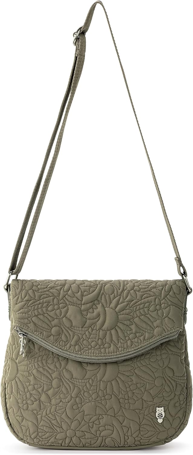 Sakroots Foldover Crossbody Purse - Women's Handbag For Everyday & Travel - Cross Body With Adjustable Shoulder Strap