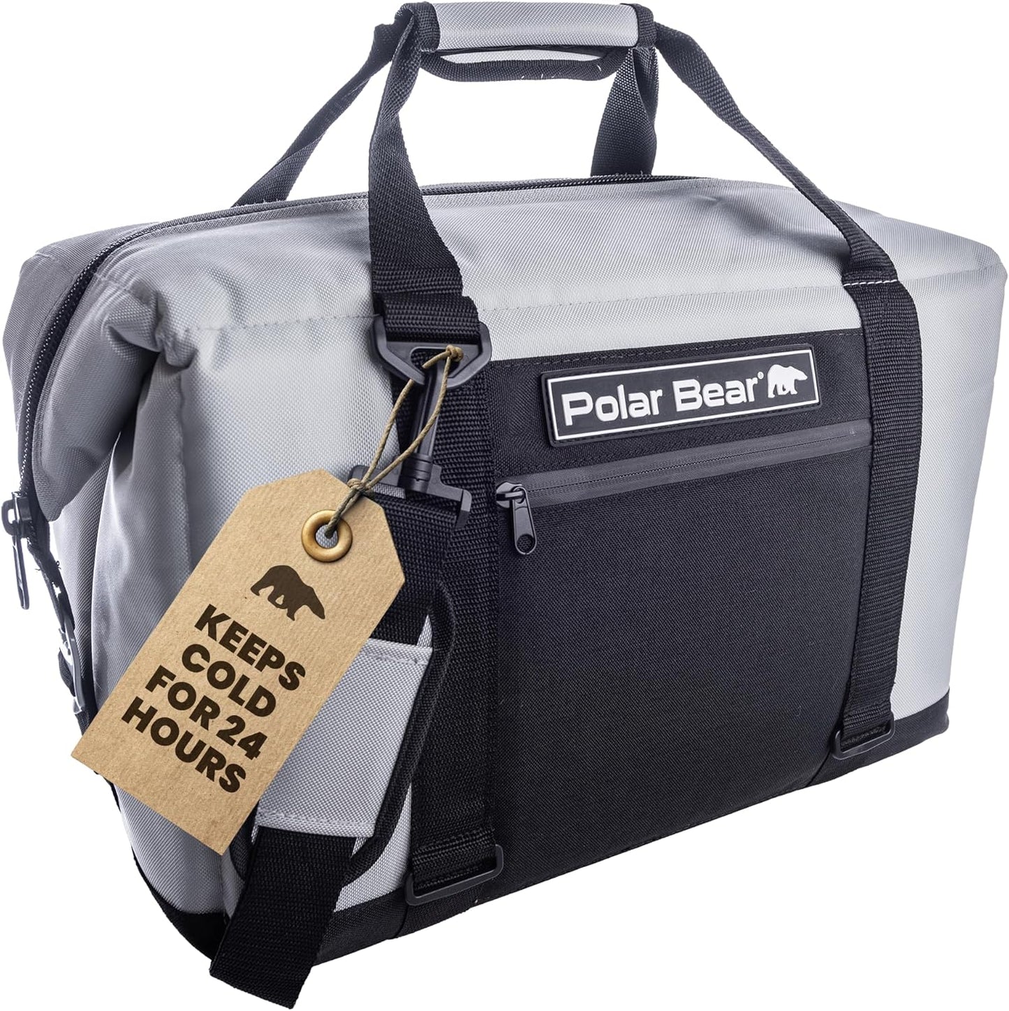 Polar Bear Coolers - Original Nylon Soft Cooler Bag - Insulated Leak Proof Beach Cooler Bag, Small Thermal Bags for Travel - Heavy Duty & Portable - Sweat Proof Picnic Carrier