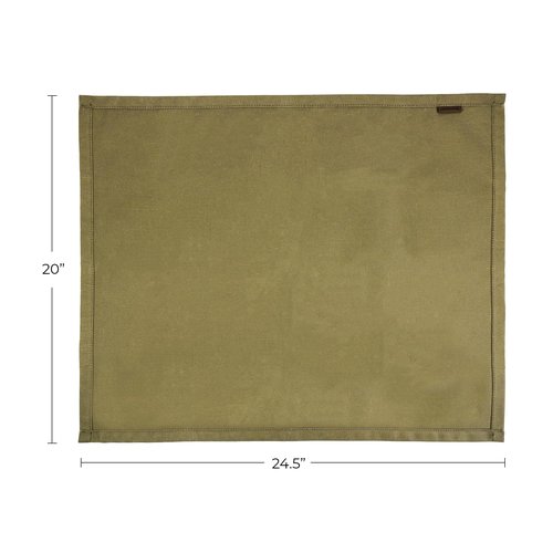 Valhalla Gear, Multi-Purpose Mat (24.5 x 20 in.) Outdoor Accessory, Rustic Protector, Water Resistant Waxed Canvas, Handmade