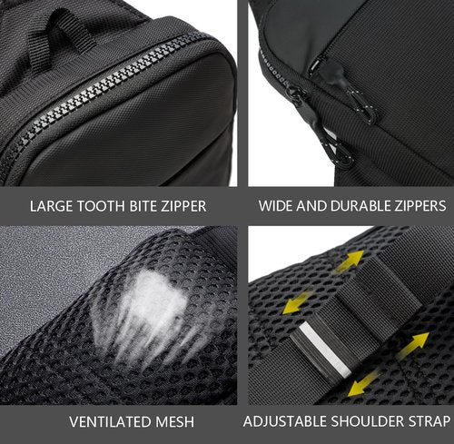higouta Mini Sling Bag for Men Women, Small Crossbody Waterproof Practical Shoulder Chest Bag for Travel Work Sport