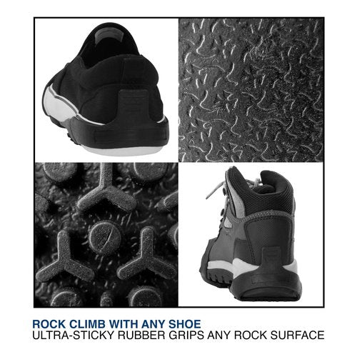 Climb Life Rock Sock Small - Attachable Traction Shoes Acts as Crampons Cleats for gripping Rock Climbing, Hiking