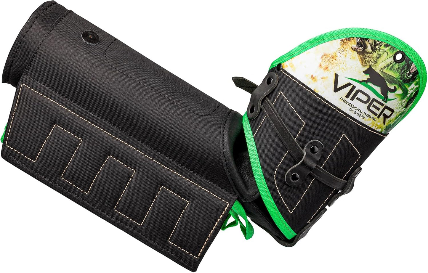 Viper Multi Level Dog Bite Sleeve with 3-Way Adjustable Bite Bar - Left Hand (Sleeve with Synthetic Cover)