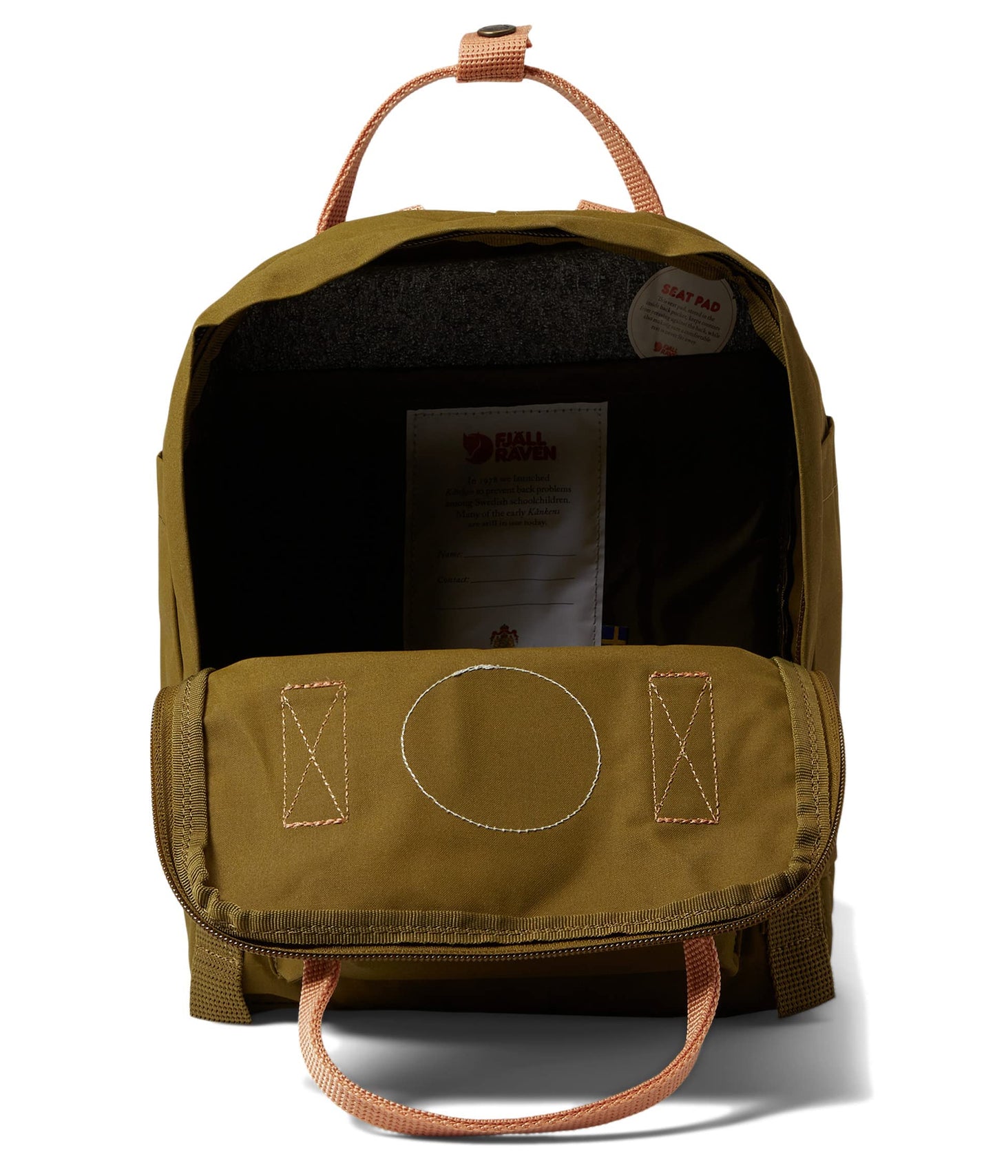 Fjällräven Unisex Kånken Mini Foliage Green/Peach Sand One Size One Size