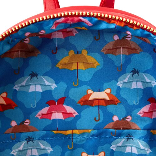 Loungefly Winnie the Pooh Rainy Day Puffer Jacket Double Strap Shoulder Bag