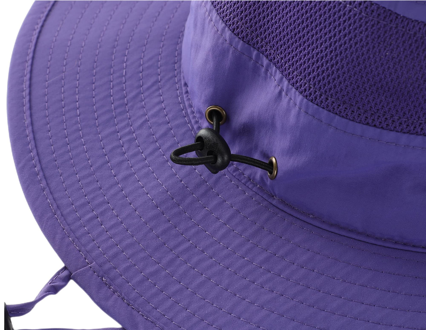 Connectyle Outdoor Mesh Sun Hat Wide Brim UV Sun Protection Hat Fishing Hiking Hat (Purple)