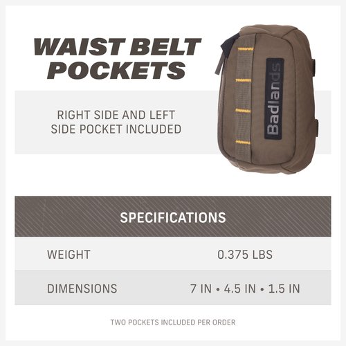Badlands Waist Belt Pockets (Pair), Approach OG