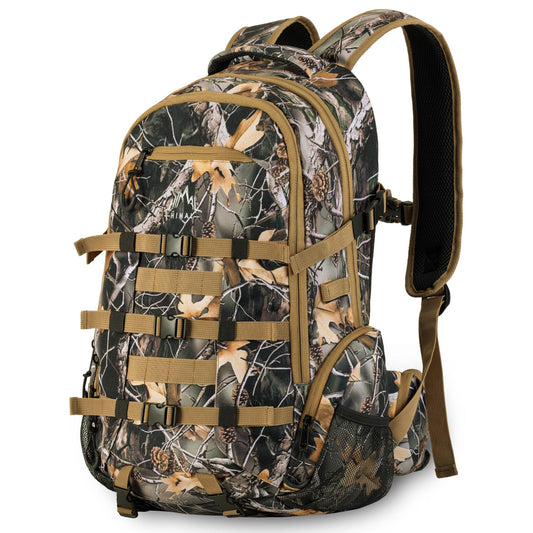 GoHimal 600D Waterproof Hunting Backpack for Men, 30L Camo Hunting Pack with Bow Holder