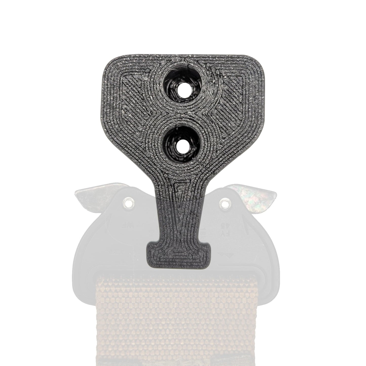 Hammy3DPrints Cobra Buckle Belt Wall Mount Gear Holder Storage Rack Tactical D Ring (Normal, Black)