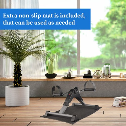 Icedeer Under Desk Bike Pedal Exerciser for Seniors, Mini Stationary Exercise Bike for Home, Rehabilitation Peddler Machine