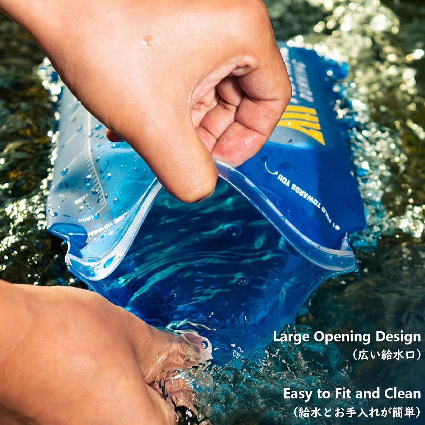 JEELAD TPU Hydration Bladder Water Bladder Ultra-Durable Water Storage Bladder for Hydration Backpacks Outdoor Hiking Running Cycling Camping Climbing