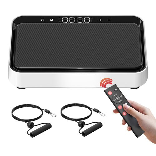 Vibration Plate Exercise Machine, Whole Body Workout Power Vibrate Fitness Platform Vibration Plate for Lymphatic Drainage, Home Training Equipment for Weight Loss & Toning