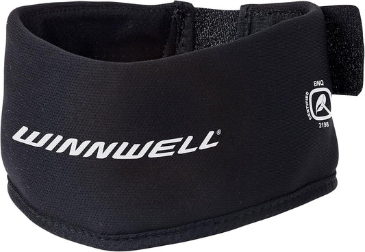 Winnwell Premium Neck Guard Collar - Ice Hockey Protection Gear Made for Senior, Youth, Men & Women - Cut Resistant Collar Protection for Hockey, Ringette, Paintball & Sports