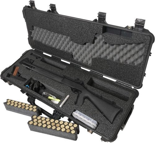 Case Club Tactical Shotgun Pre-Cut Waterproof Case with Accessory Box and Silica Gel to Help Prevent Gun Rust (Gen 2)