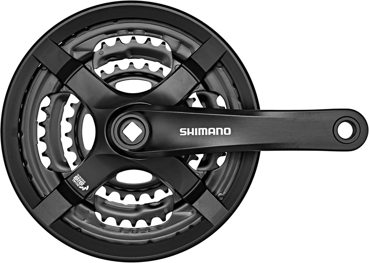 SHIMANO FC TY501 Square 6/7/8 Speed Chainset, Unisex, FC-TY501 Vierkant 6/7/8-fach