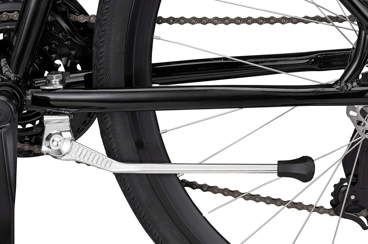 Schwinn Center or Rear Mounted Kickstand for Adult and Kids Bike, Lightweight, Convenient for Upright Storage, Bicycle Parts and Accessories, Perfect for Bikes Without Factory Mounting Plate