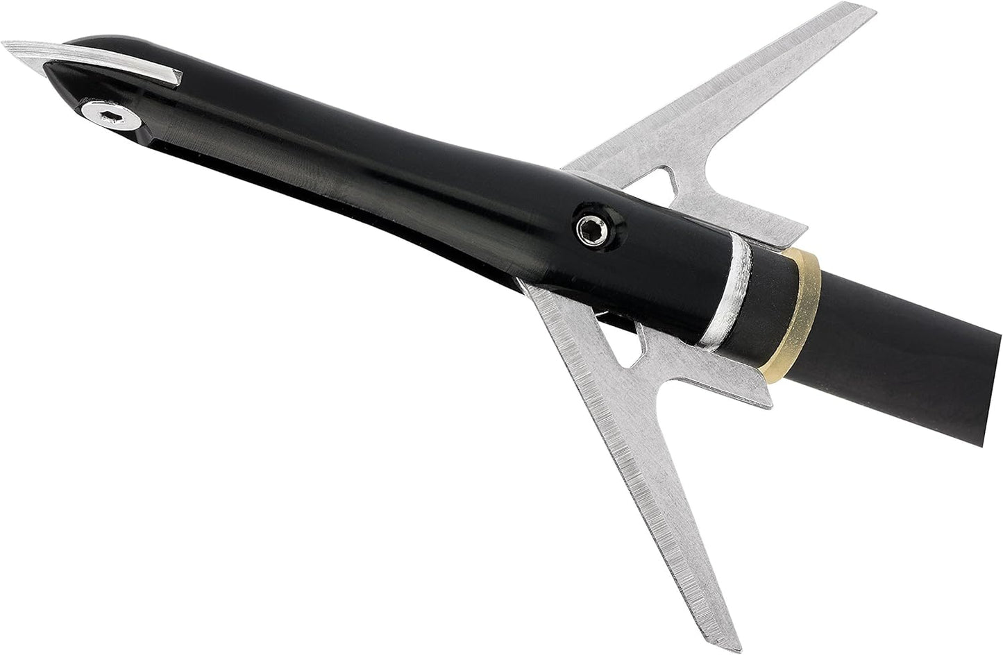 Rocky Mountain Warhead Bowhunting 100 Grain, Mechanical Broadhead 1-3/4" Cutting Diameter, 3 Pack, Black RM56002