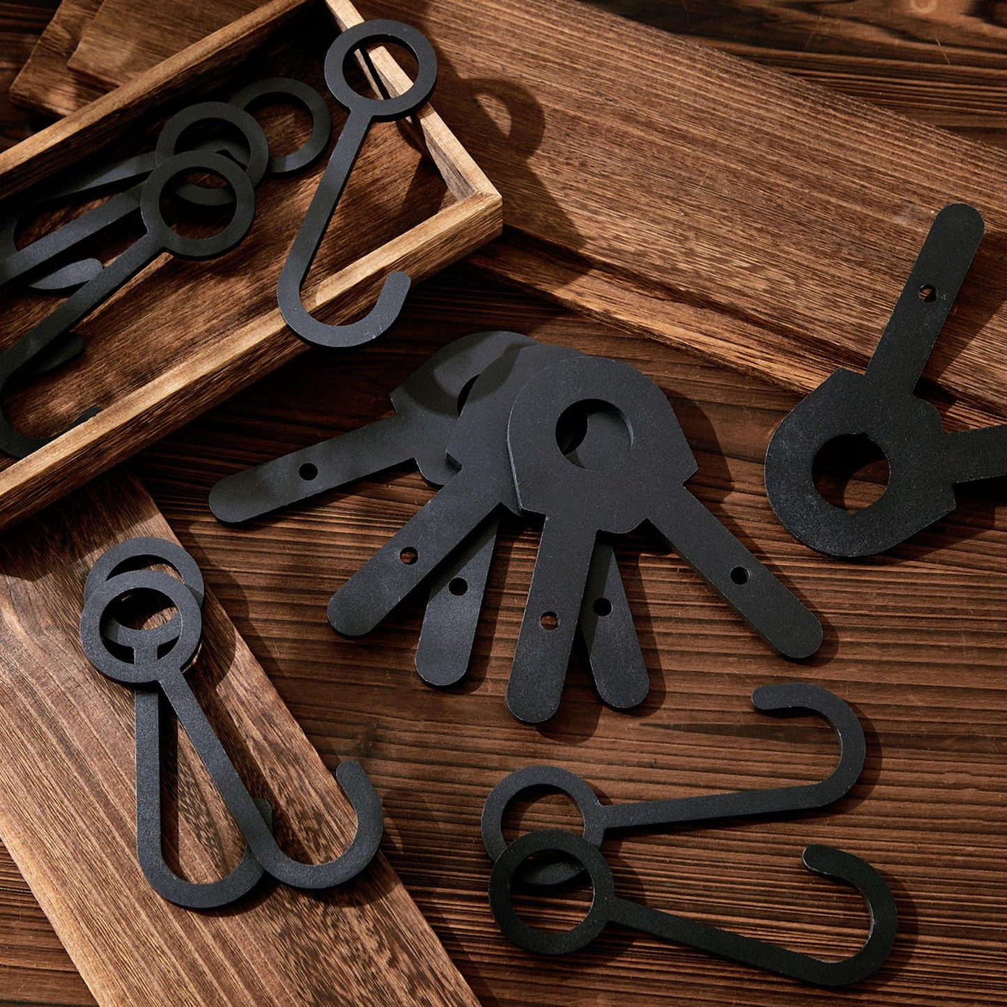 Jenaai 2 Sets Shooting Target Stand Kit Steel Hanger Holder DIY Gong Target Kit for 1 Inch Electric Metallic Tube Conduit(Black)