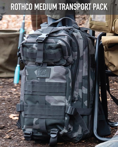 Camo Medium Transport Pack by Rothco - Durable, Versatile Tactical Backpack