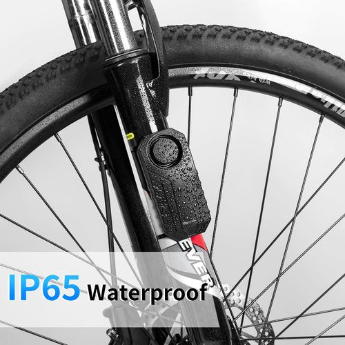 WSDCAM 113dB Bike Alarm & Smart Bike Turn Signals Alarm Set, Bike Alarm Horn with Remote, Auto ON/Off Rechargeable Waterproof Bike Horn Alarm Rear Bike Brake Light Turn Signals Bicycle Tail Light