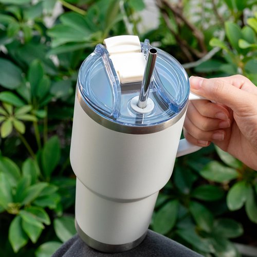 Soledea 30oz Replacement Lid with Lock for Yeti, Spill Proof Splash Resistant Tumbler Lids,Reusable Leak Proof Tumbler Cover for 30oz YETI Tumbler