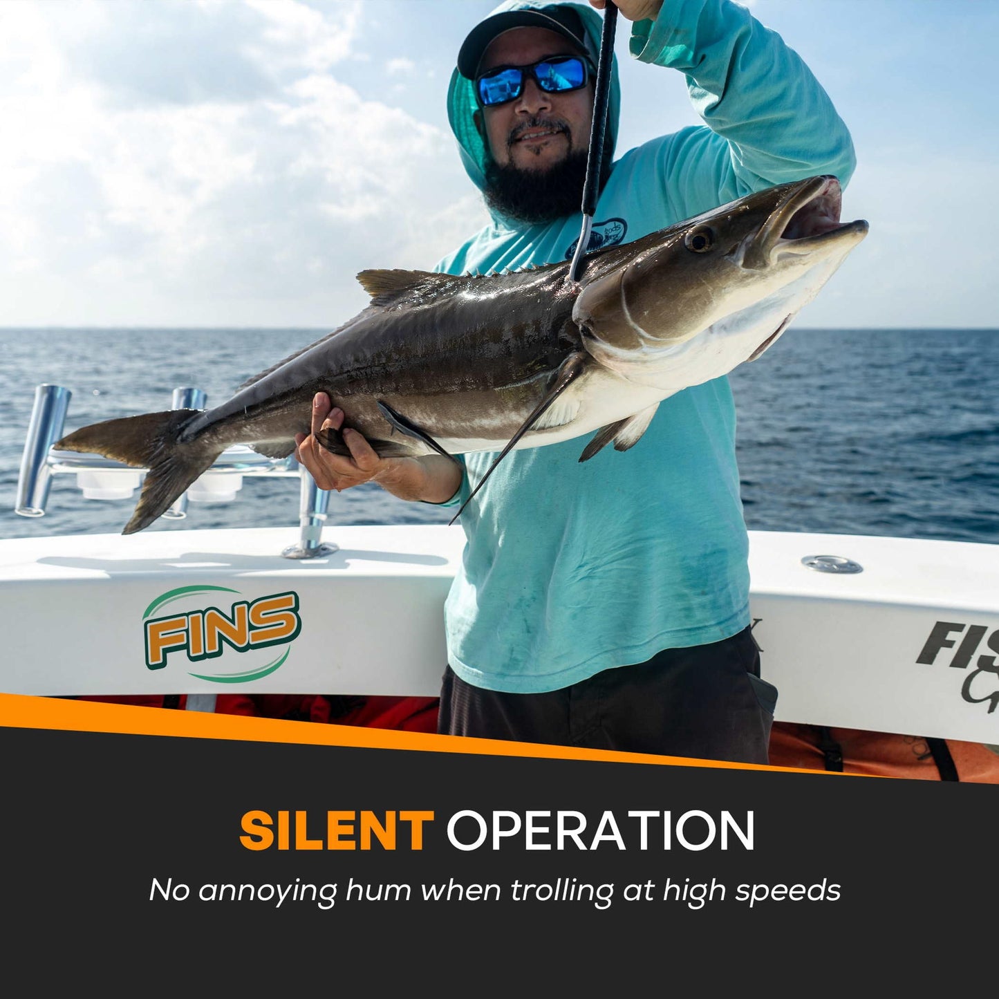 FINS Downrigger Braid - USA Made - Rust-Free Deep Sea Fishing Line, Reduces Blow-Back, No Kink High-Performance Braided Cable Alternative, 200 lb - 100 Yds