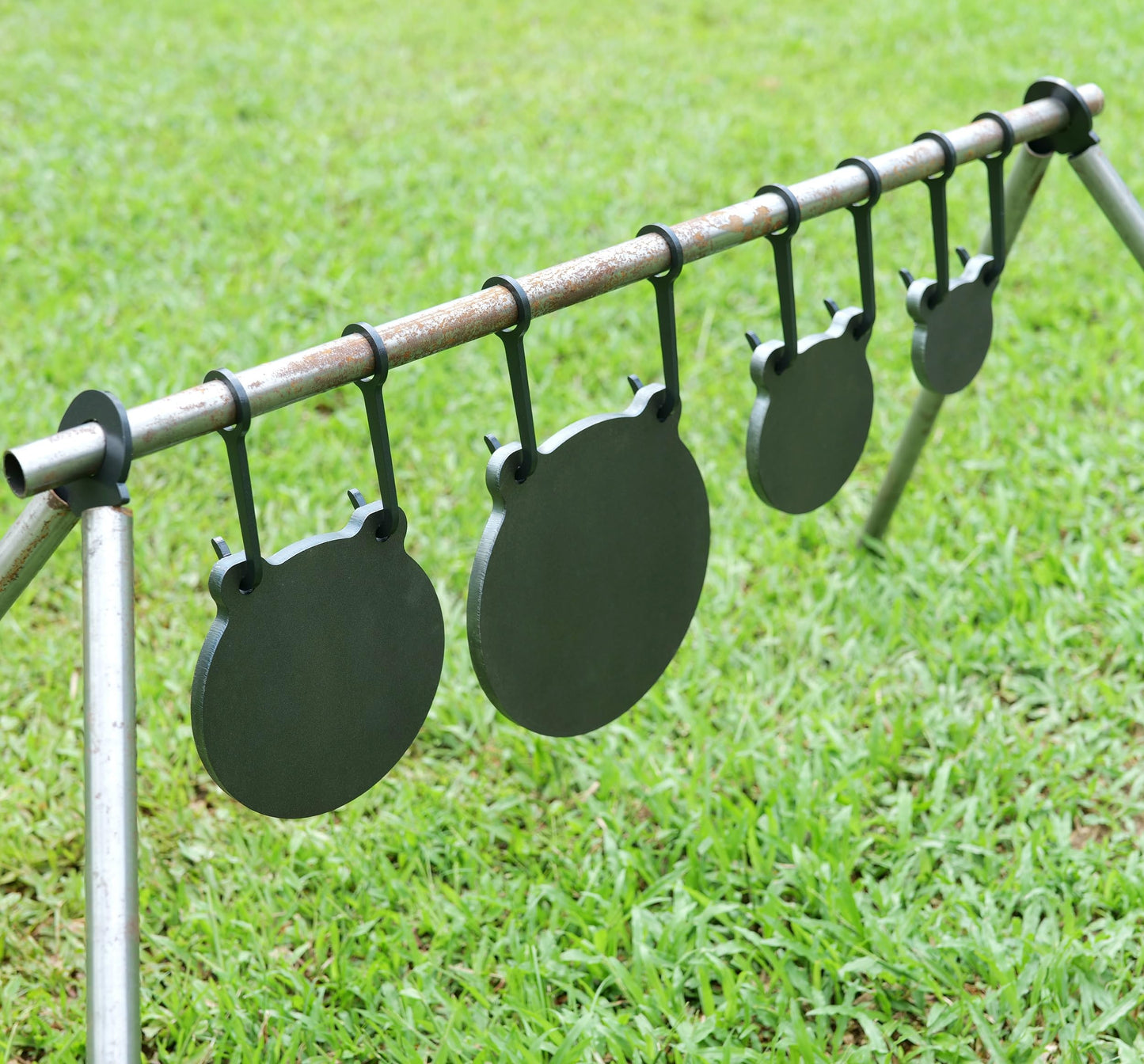 ECCEPOPU Steel Target Hangers, Steel Shooting Target Stand Kit & Hook for 1 Inch EMT Conduit