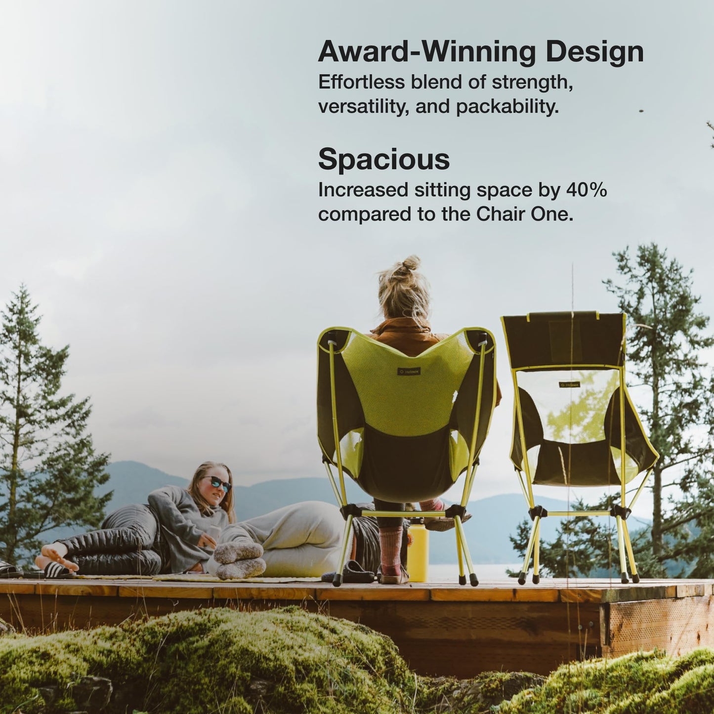 Helinox Chair One XL Lightweight, Portable, Collapsible Camping Chair, Coyote Tan