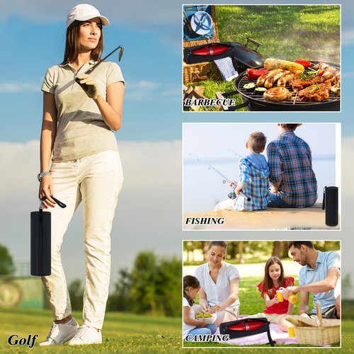 LUCKIPLUS Insulated Golf Cooler Bag 2 Pack Small Portable Camping Cooler Case Unisex Soft Compact Beer Sleeve for Drinks Bottled Water for Daily Work Travel Hiking