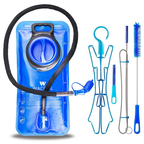 WACOOL 3Liter 100oz BPA Free PEVA Hydration Pack Bladder Leak-Proof Water Reservoir (Hydration Bladder with Cleaning Kit)