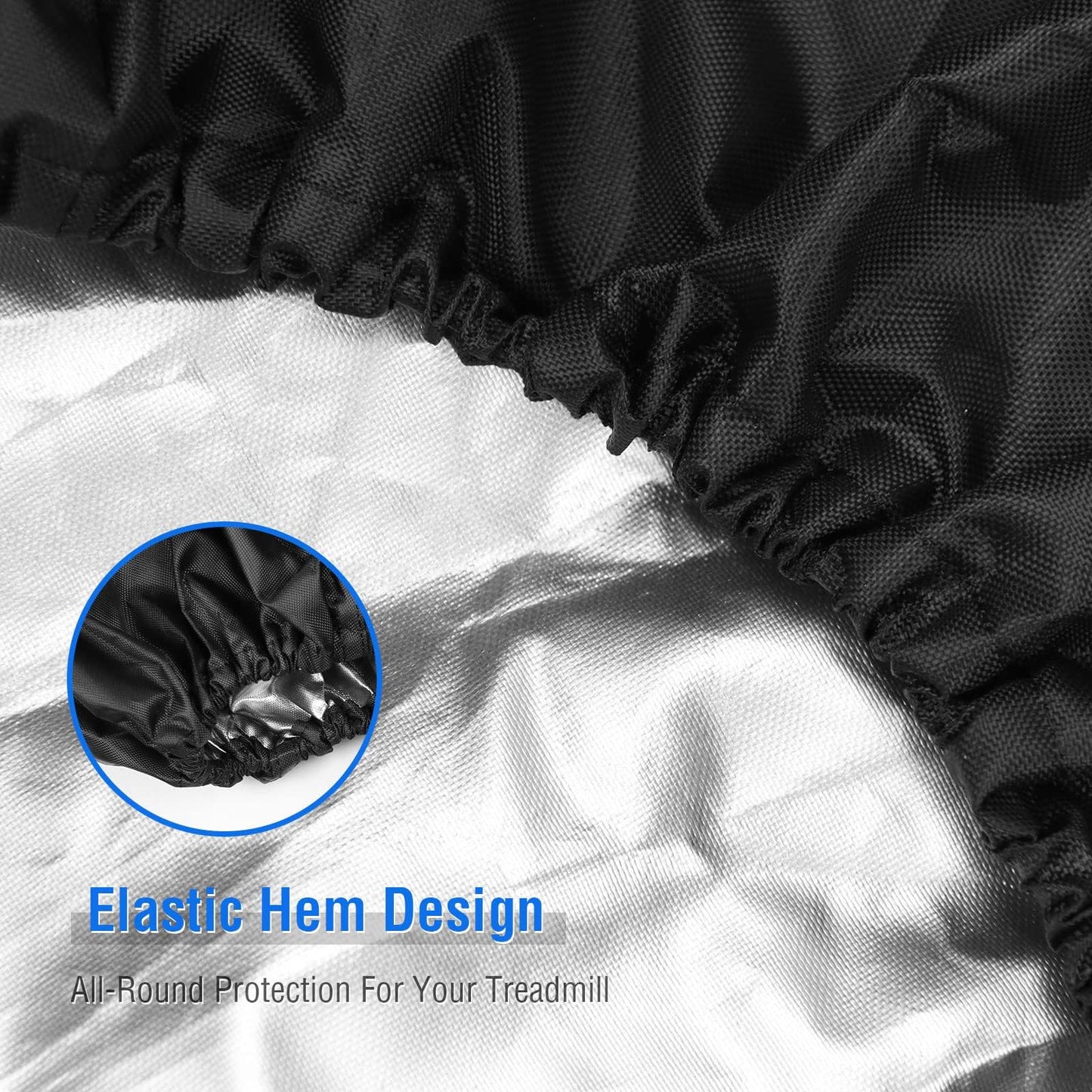 Aidetech Under Desk Treadmill Cover for DeerRun, Dust-Proof Walking Pad Cover, Waterproof Protective Cover for Walking Treadmill Office Under Desk-43L x 21W x4H Inch(Cover only)