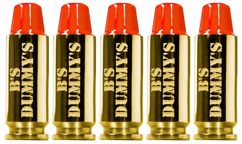 B's Dry Fire Snap Caps - A.K.A. B's Dummy's - Dummy 10mm Auto Training Caps (5 Pack) (Orange Brass)